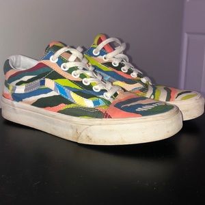 Colourful old school vans